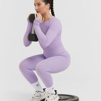 Go To Seamless Fitted Long Sleeve Top | Wisteria Purple