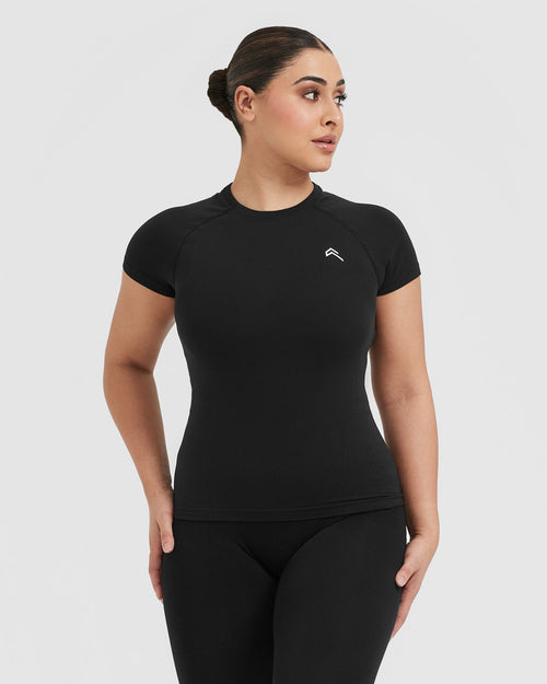 Oner Modal Go To Seamless Fitted Top | Black