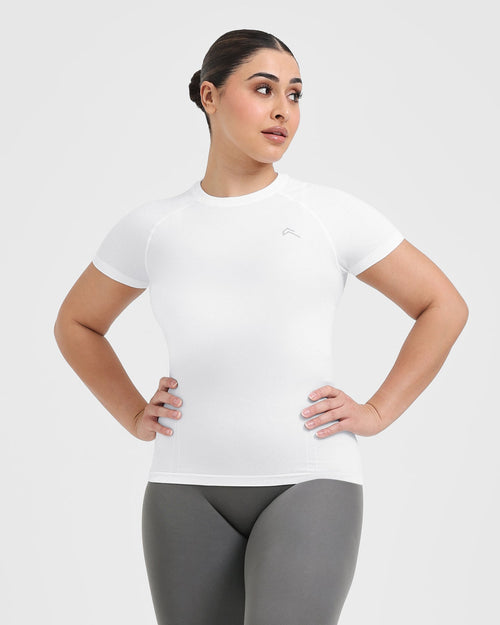 Oner Modal Go To Seamless Fitted Top | White