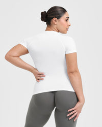 Go To Seamless Fitted Top | White