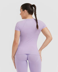 Go To Seamless Fitted Top | Wisteria Purple