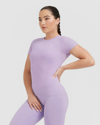 Go To Seamless Fitted Top | Wisteria Purple