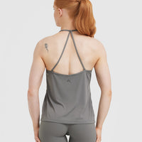 Go To Strappy Loose Vest | Ash Grey