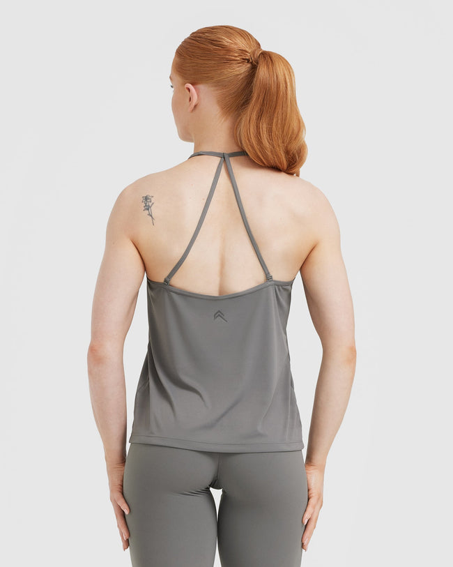 Go To Strappy Loose Vest | Ash Grey
