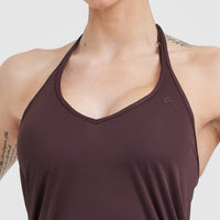 Go To Strappy Loose Vest | Plum Brown