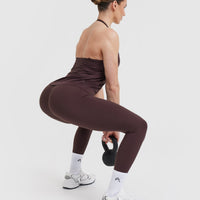 Go To Strappy Loose Vest | Plum Brown