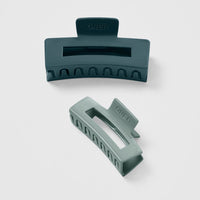 Hair Claws 2 Pack | Green Multi