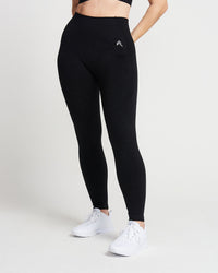 Classic Seamless Leggings | Black Marl