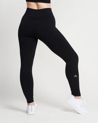 Classic Seamless Leggings | Black Marl