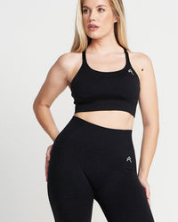 Classic Seamless Leggings | Black Marl