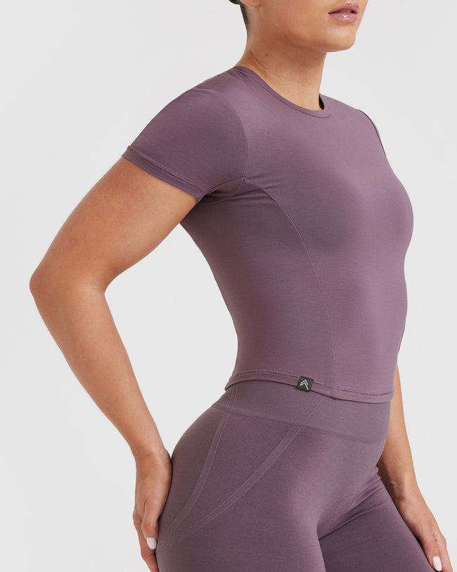 Mellow™ Soft Mid Short Sleeve T-Shirt | Vintage Purple