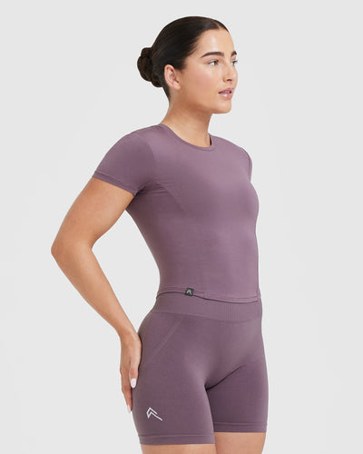 Mellow™ Soft Mid Short Sleeve T-Shirt | Vintage Purple