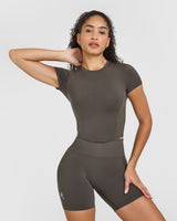 Mellow™ Soft Mid Short Sleeve T-Shirt | Deep Taupe