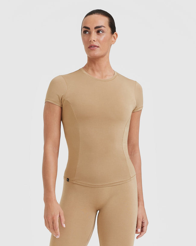 Mellow™ Soft Short Sleeve T-Shirt | Dune Brown