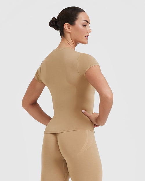 Mellow™ Soft Short Sleeve T-Shirt | Dune Brown