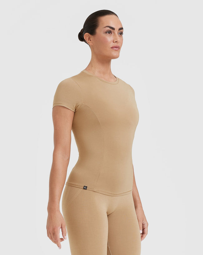 Mellow™ Soft Short Sleeve T-Shirt | Dune Brown