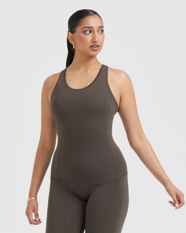 Mellow™ Soft Tank Top | Deep Taupe