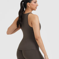 Mellow™ Soft Tank Top | Deep Taupe