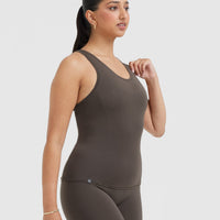 Mellow™ Soft Tank Top | Deep Taupe