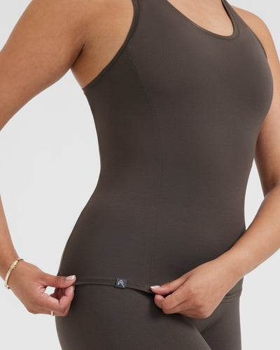 Mellow™ Soft Tank Top | Deep Taupe