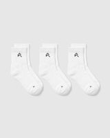 Mid Crew Socks 3 Pack | White
