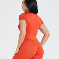 Mellow™ Soft Mid Short Sleeve T-Shirt | Spice