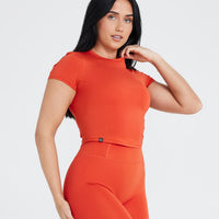 Mellow™ Soft Mid Short Sleeve T-Shirt | Spice