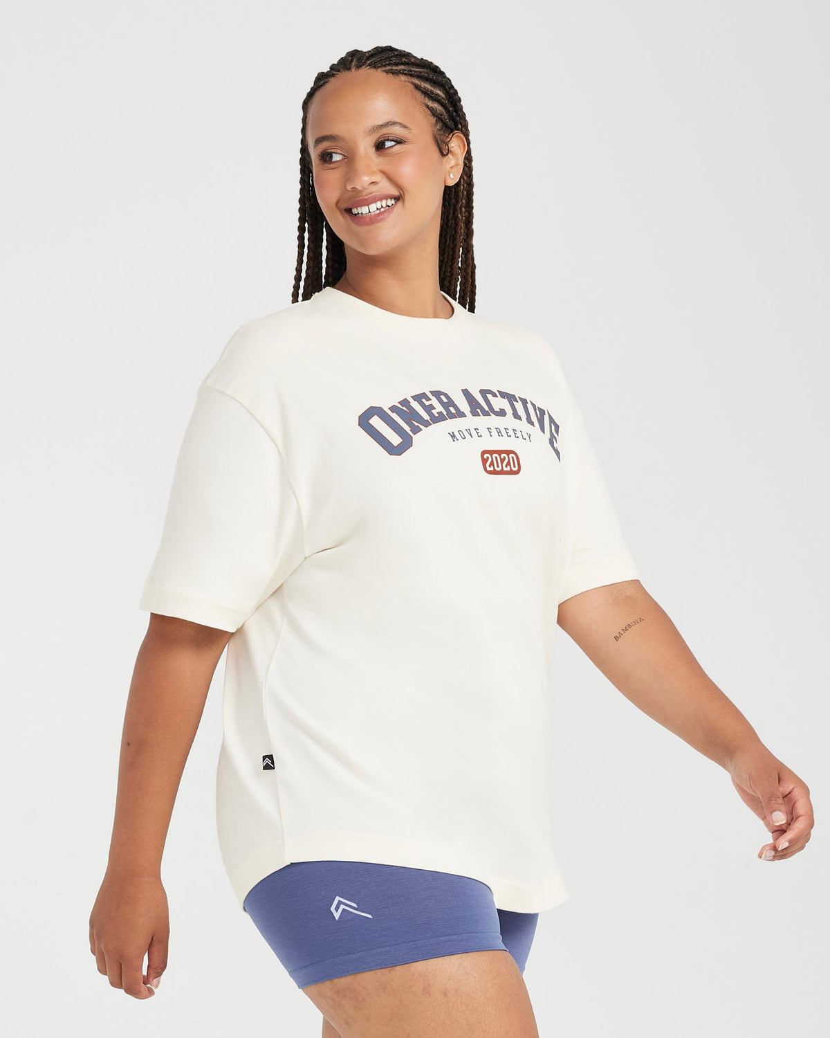 Oversized White Short Sleeve Shirt Club Tee - Women's | Oner Active US