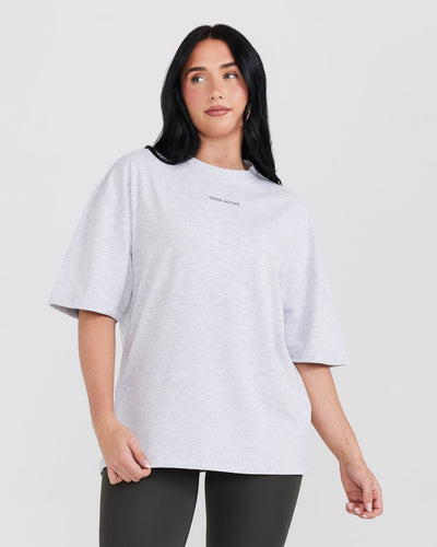 Cotton Short Shirts Ladies Grey Marl | Oner Active US