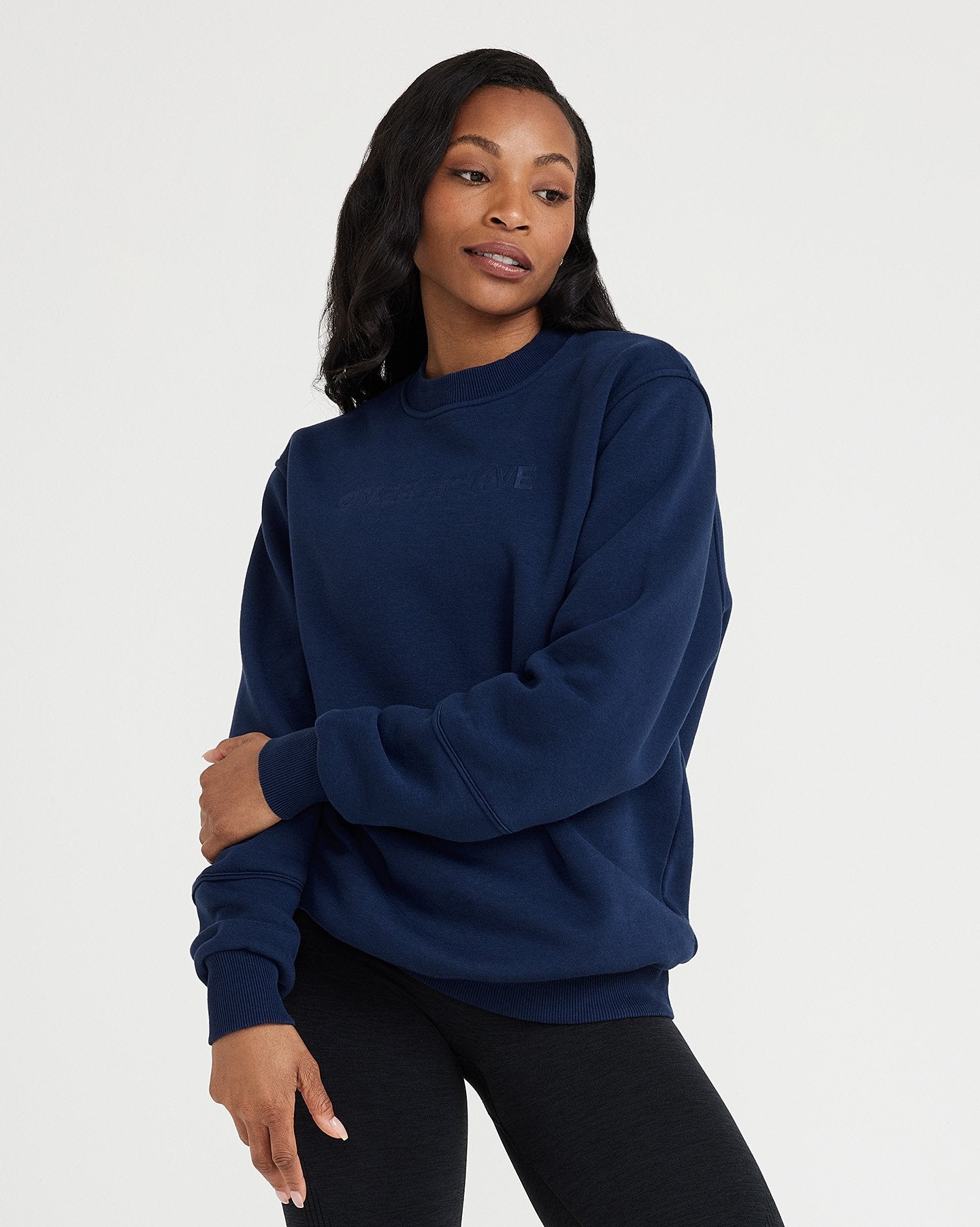 Dark blue sweatshirt womens hot sale