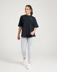 Classic Oversized Short Sleeve Tee | Black