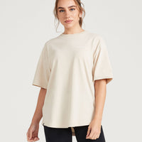 Classic Oversized Short Sleeve Tee | Sand