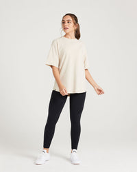 Classic Oversized Short Sleeve Tee | Sand