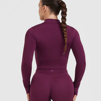 Timeless Crop Jacket | Ripe Fig