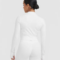 Timeless Crop Jacket | White
