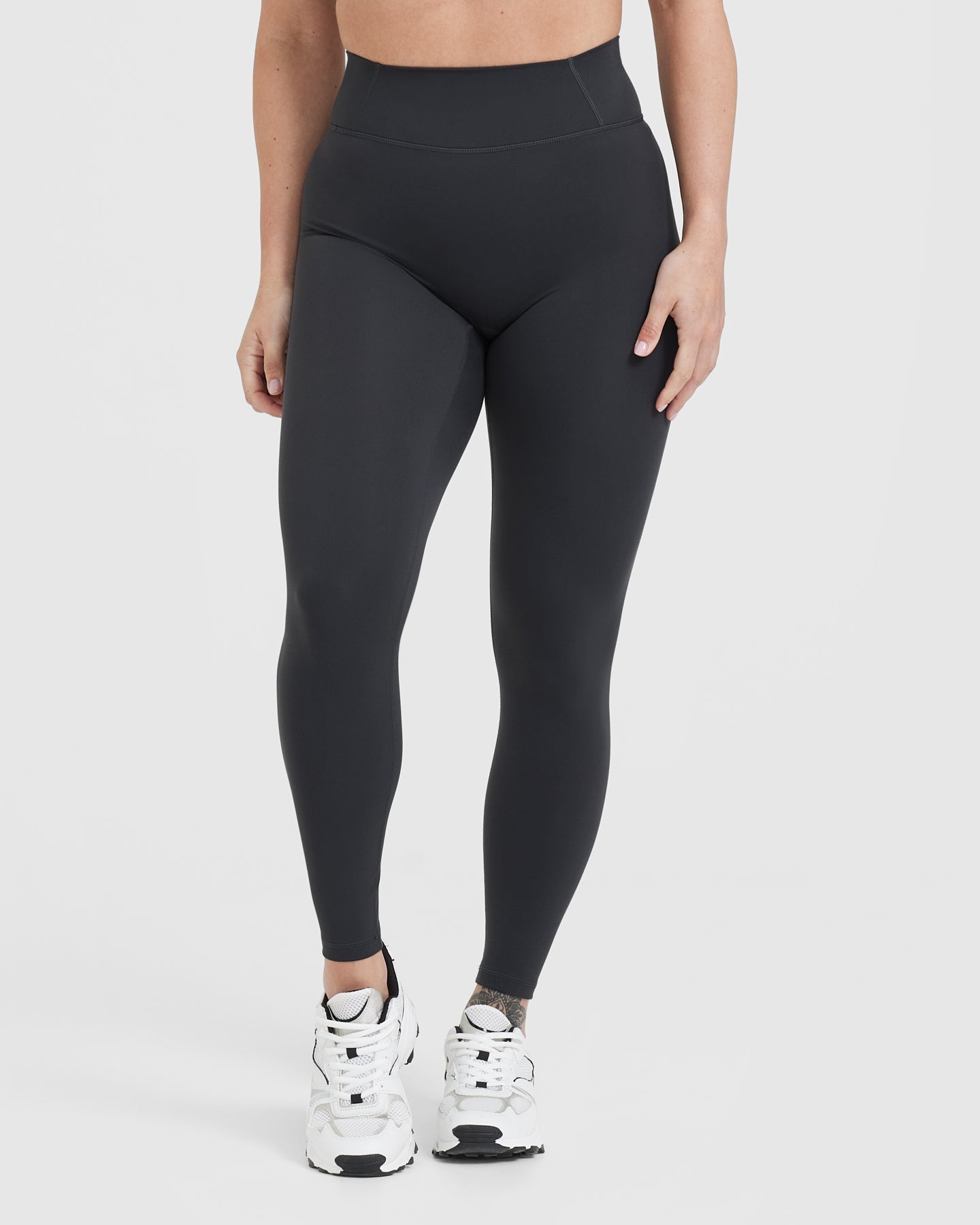 High waist squat proof leggings (charcoal grey)