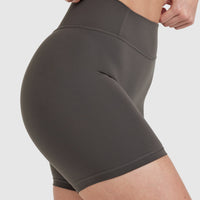 Timeless High Waisted Shorts 6" | Deep Taupe