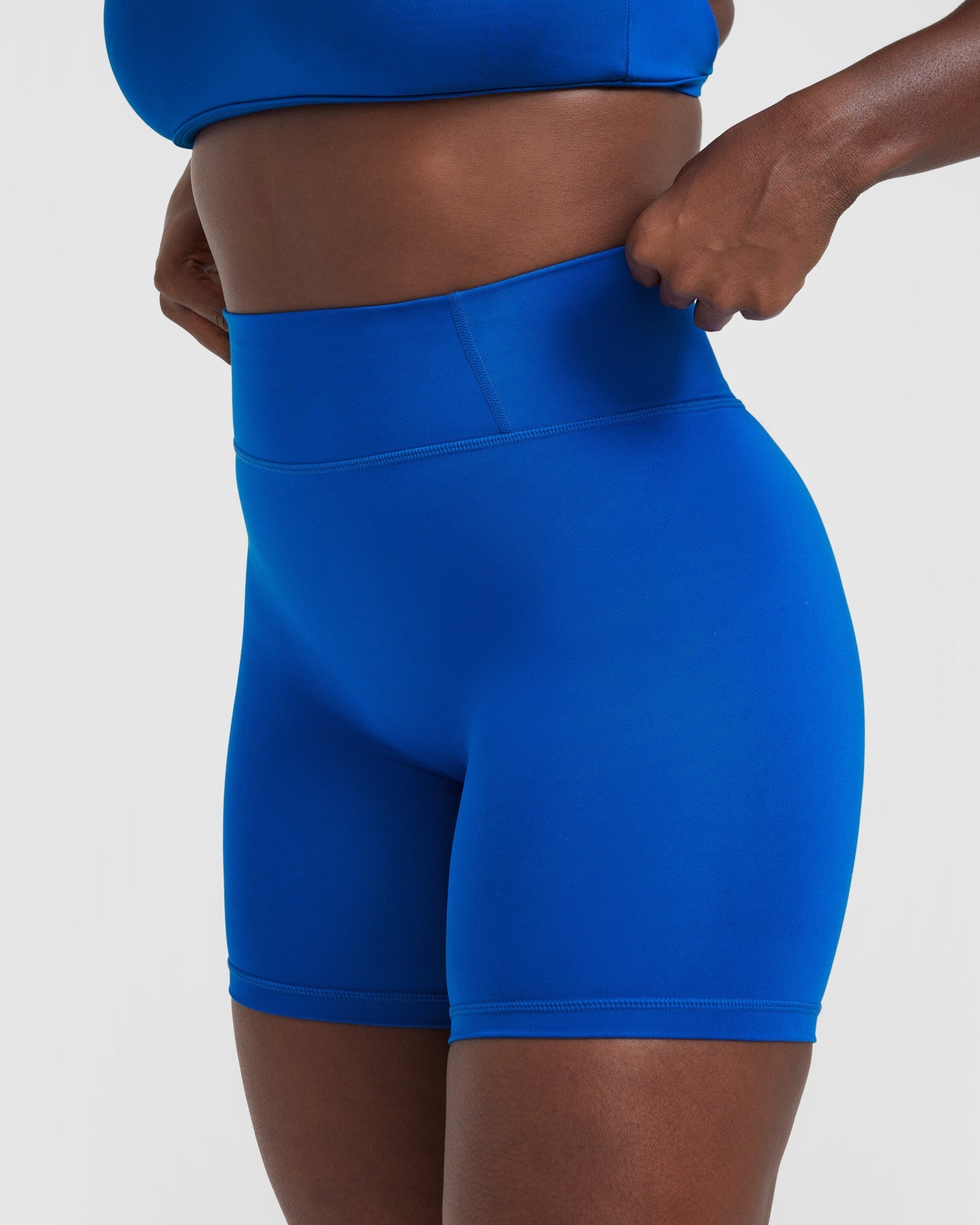 High Waist Shorts Cobalt Blue - Women's | Oner Active US
