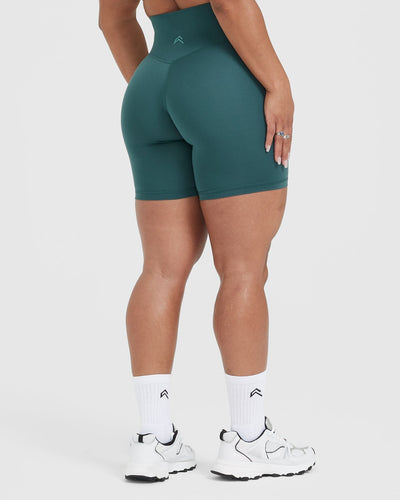 Timeless High Waisted Shorts Marine Teal