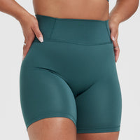 Timeless High Waisted Shorts 6" | Marine Teal