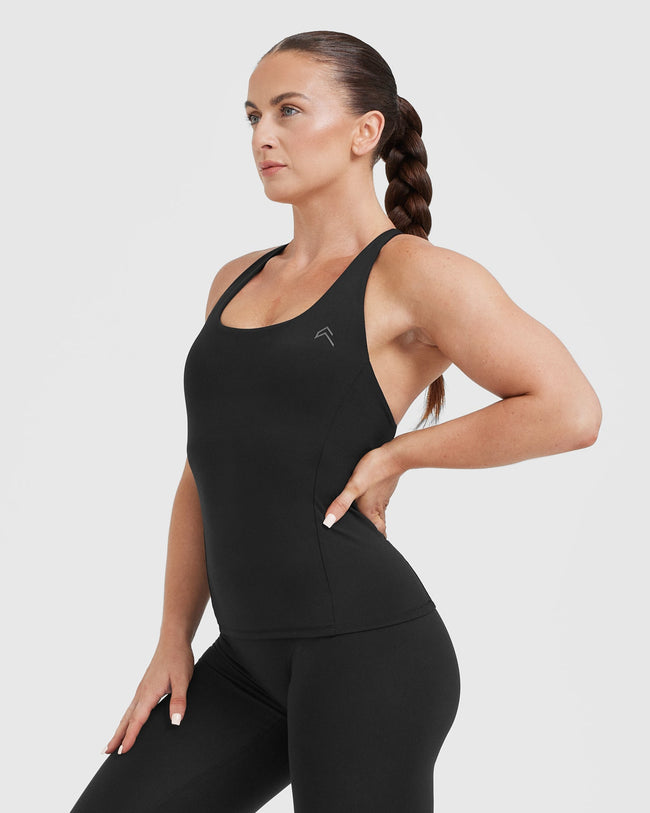 Black Square Neck Vest Women's | Oner Active US