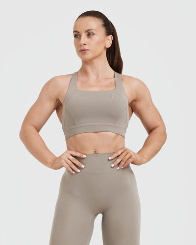 Featuring removable bra cups & cross back straps, our high coverage Wide  Strap Sports Bra in MINKY allows you to move with ease and comfort