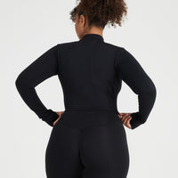 Timeless Crop Jacket | Black