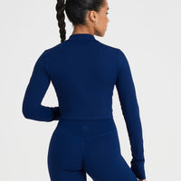 Timeless Crop Jacket | Midnight