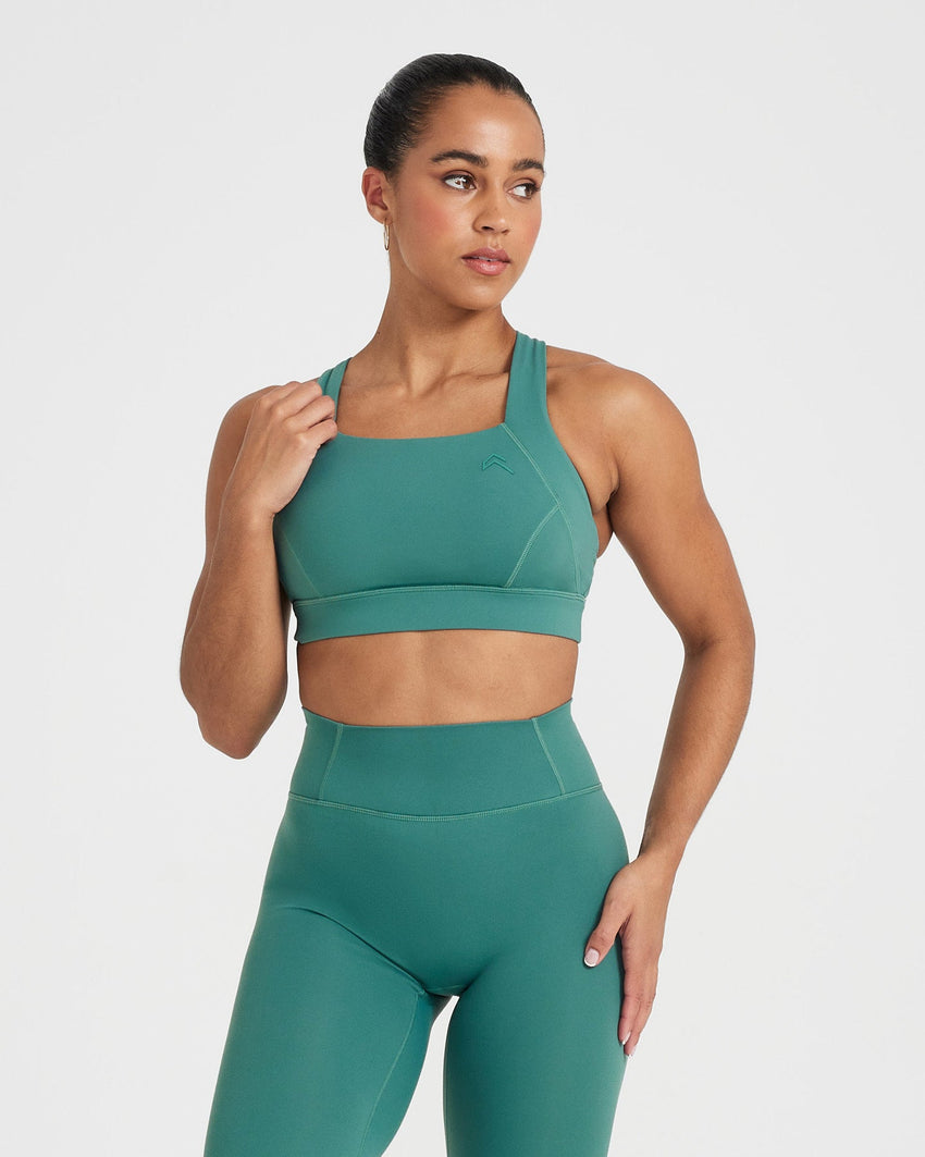 Wide Strap Sports Bra Women's - Mineral Green | Oner Active US
