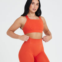 Timeless Wide Strap Sports Bra | Spice