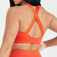 Timeless Wide Strap Sports Bra | Spice