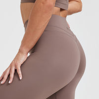 Unified High Waisted Leggings | Cool Brown