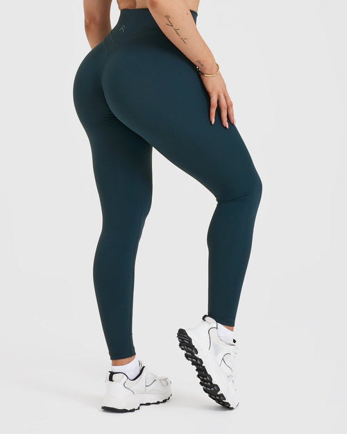 Unified High Waisted Leggings | Olive Green