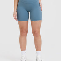Unified High Waisted Shorts 6" | Moonstone Blue